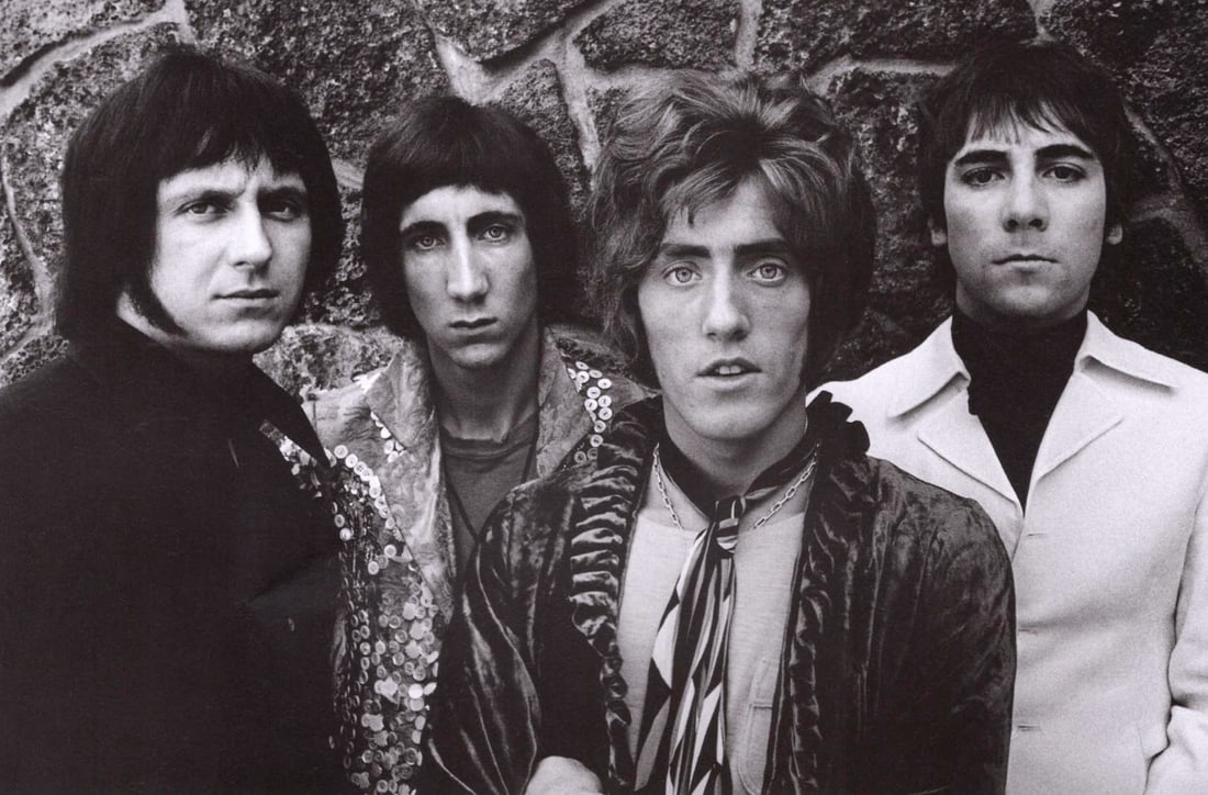 JIM MARSHALL - The Who, San Francisco, 1967: Artist: JIM MARSHALL Print Title: The Who, San Francisco, 1967 Printing Date: 1990’s Medium: Duotone Photo-lithograph Printed in: Italy Image Size: approx. 5 x 8” Jim Marshall1936– 2