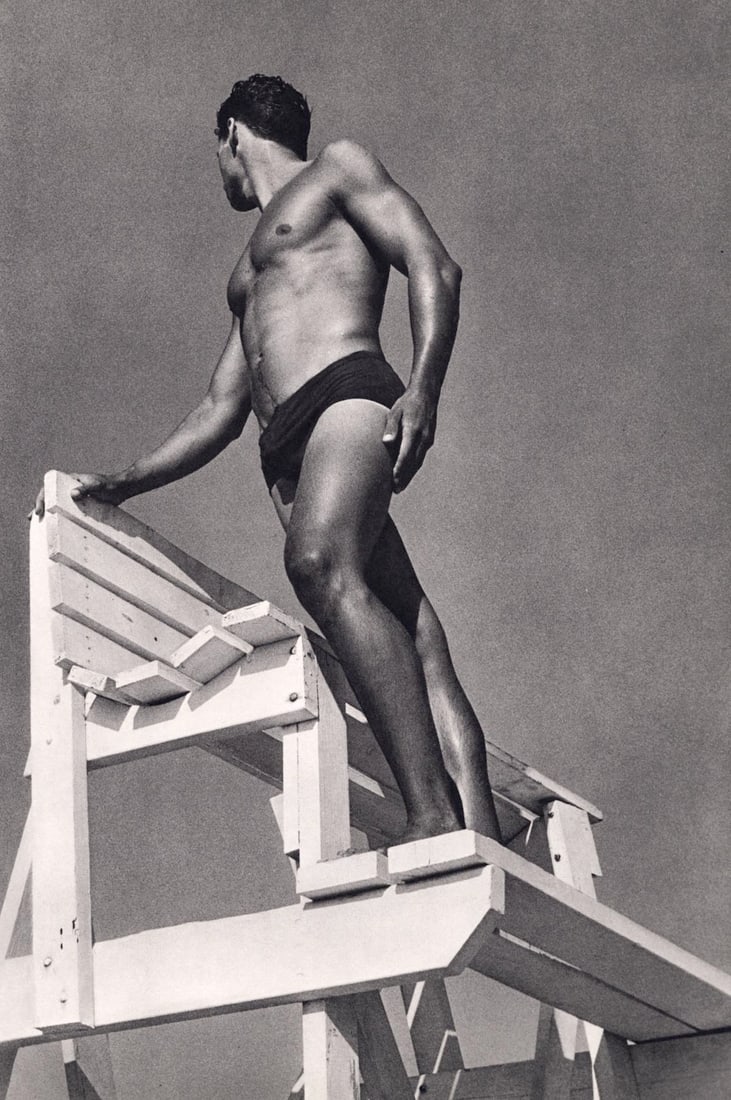 BRUCE WEBER - Lifeguard Series: Artist: BRUCE WEBER Print Title: Lifeguard Series Medium: Sheet-fed photogravure, edition of 5000 Printing Date: 1980's Printed in: Japan Image Size approx: 13 X 9 inches Bruce Weber is an American fa