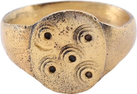 FINE ANGLO SAXON RING, 7TH-10TH CENTURY AD 7 1/2 (1 of 5)
