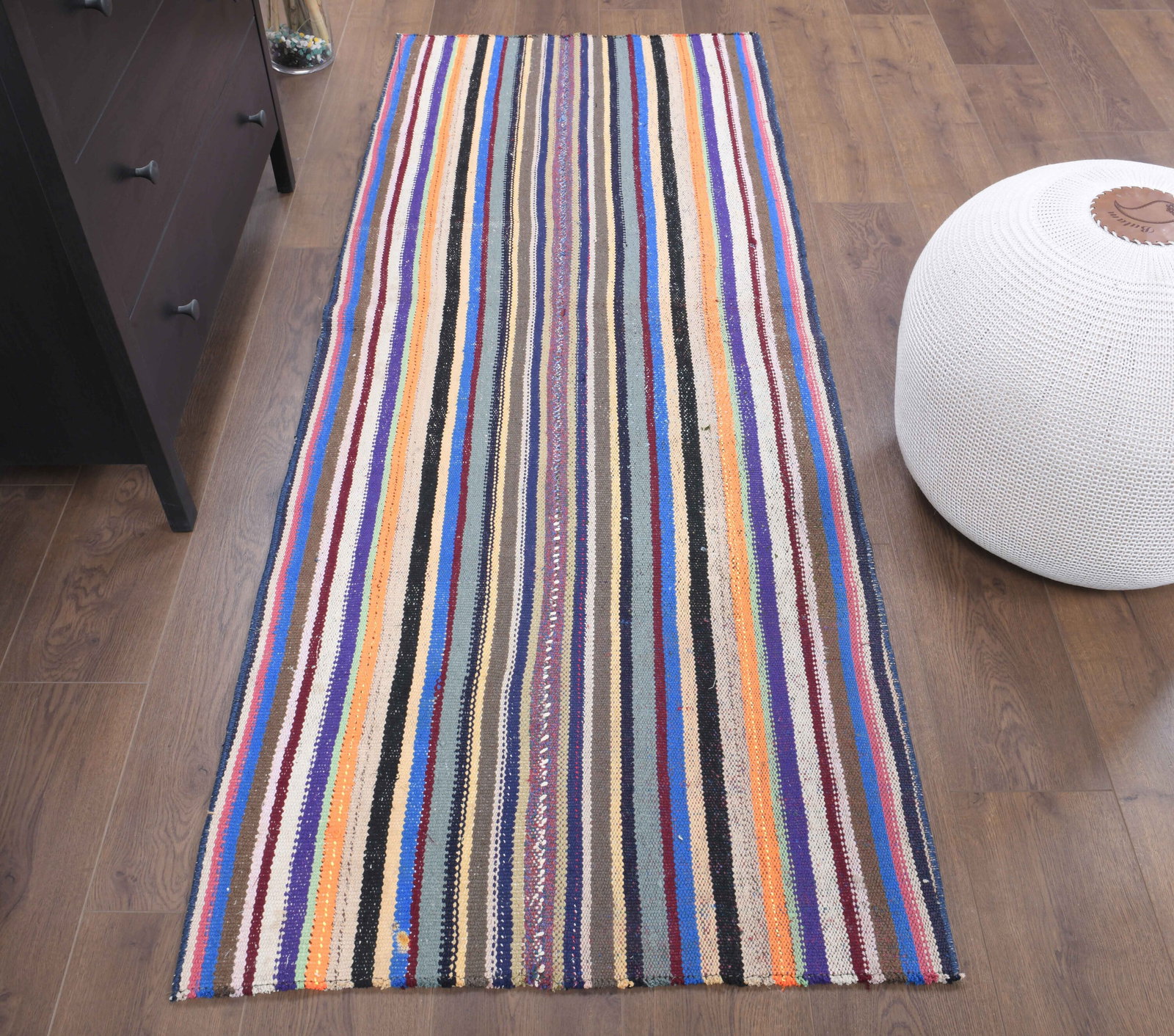 3x7 Turkish Oushak Kilim Wool Carpet (1 of 7)