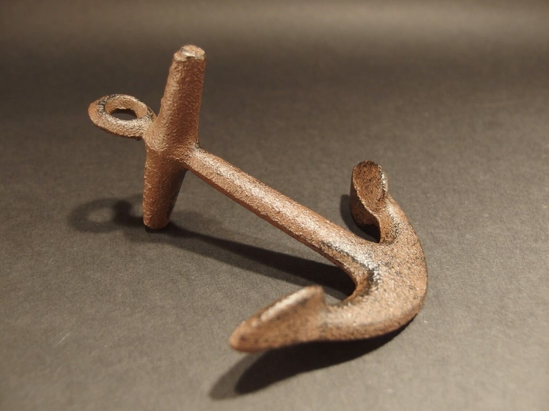 Cast Iron Ships Boat Anchor Desk Paperweight (1 of 10)