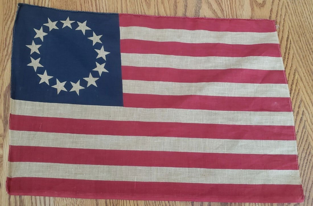 13 Star Flag - American parade flag dating to 1926 Betsy Ross rare (1 of 5)