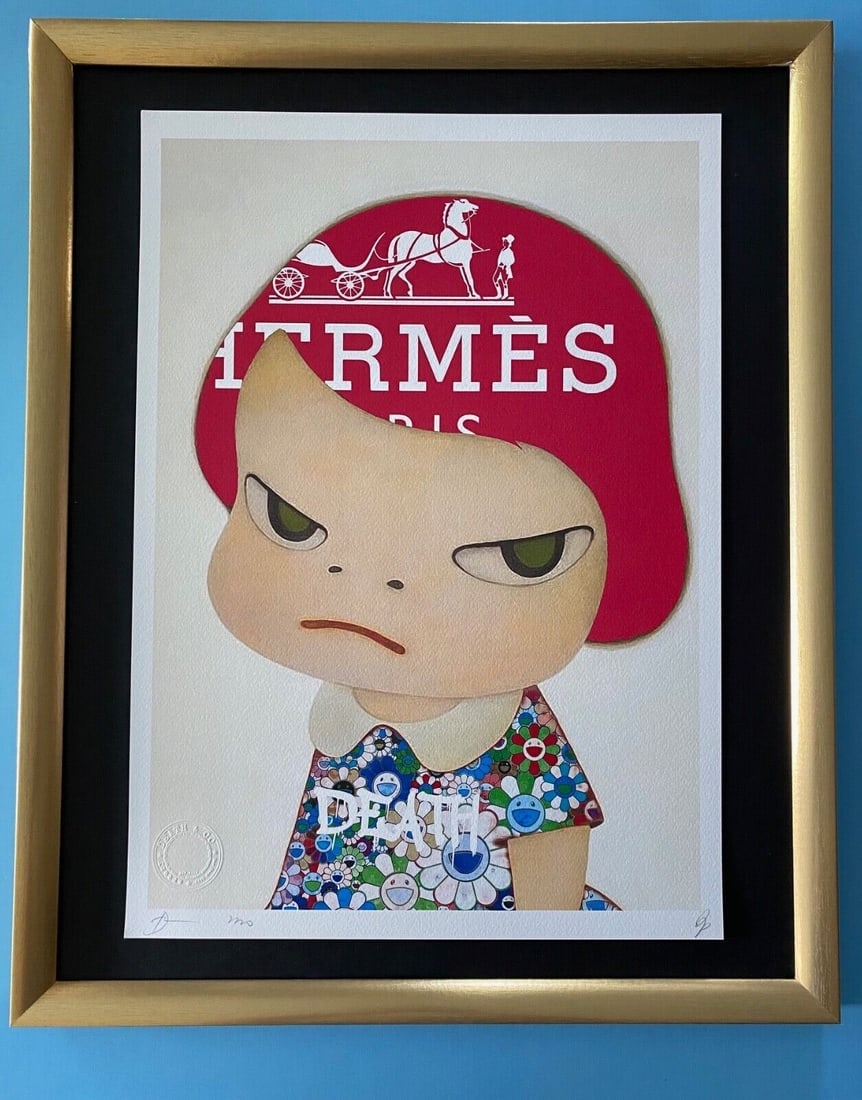 DEATH NYC Hand Signed LARGE Print 16x20in w COA + Pop Art A/P (1 of 7)