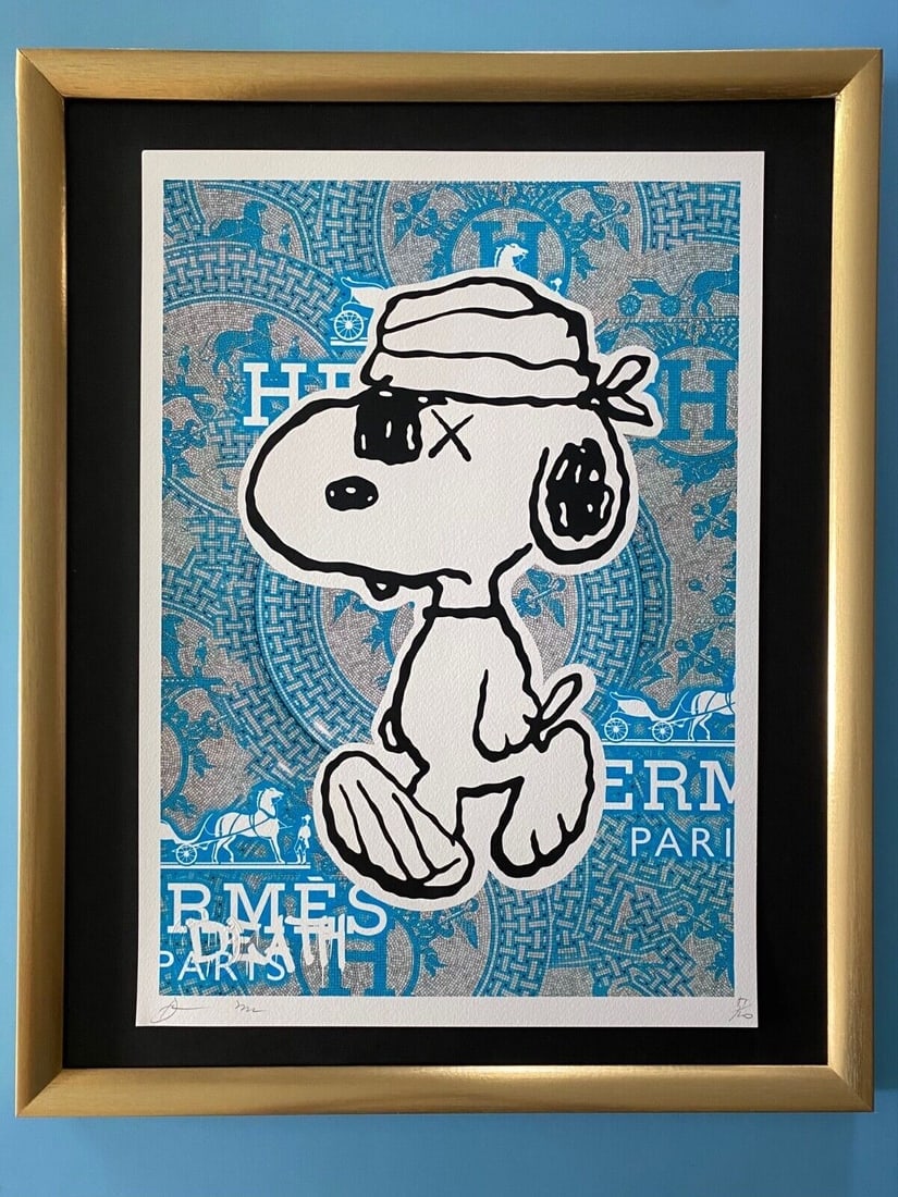 Death Nyc Signed Large 16x20 Framed Hello Kitty Kusama Japan