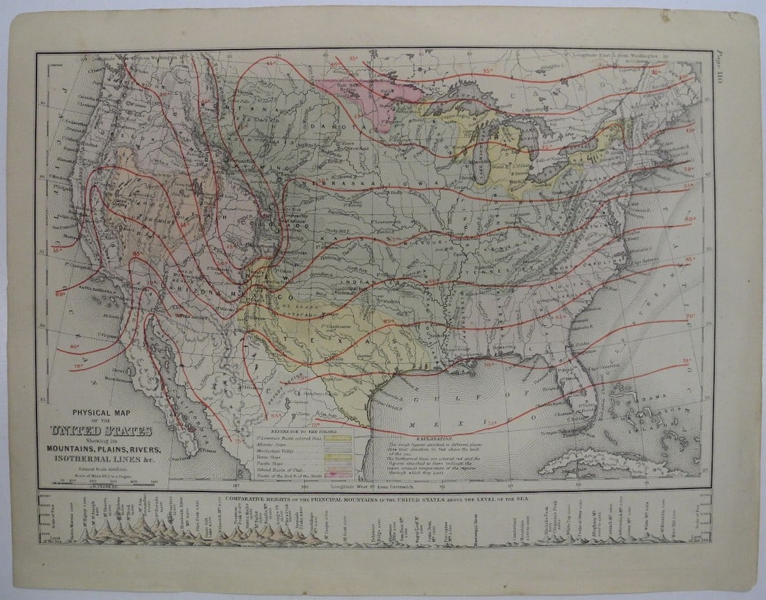Physical Map of the United States (1 of 1)