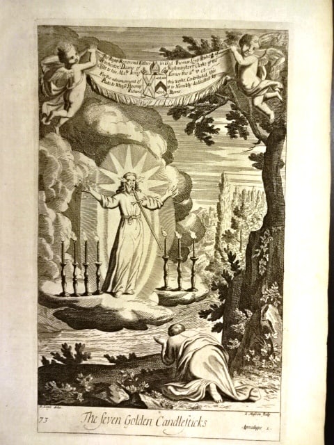 1712 Engravings Apocalype Heaven Opened (1 of 2)