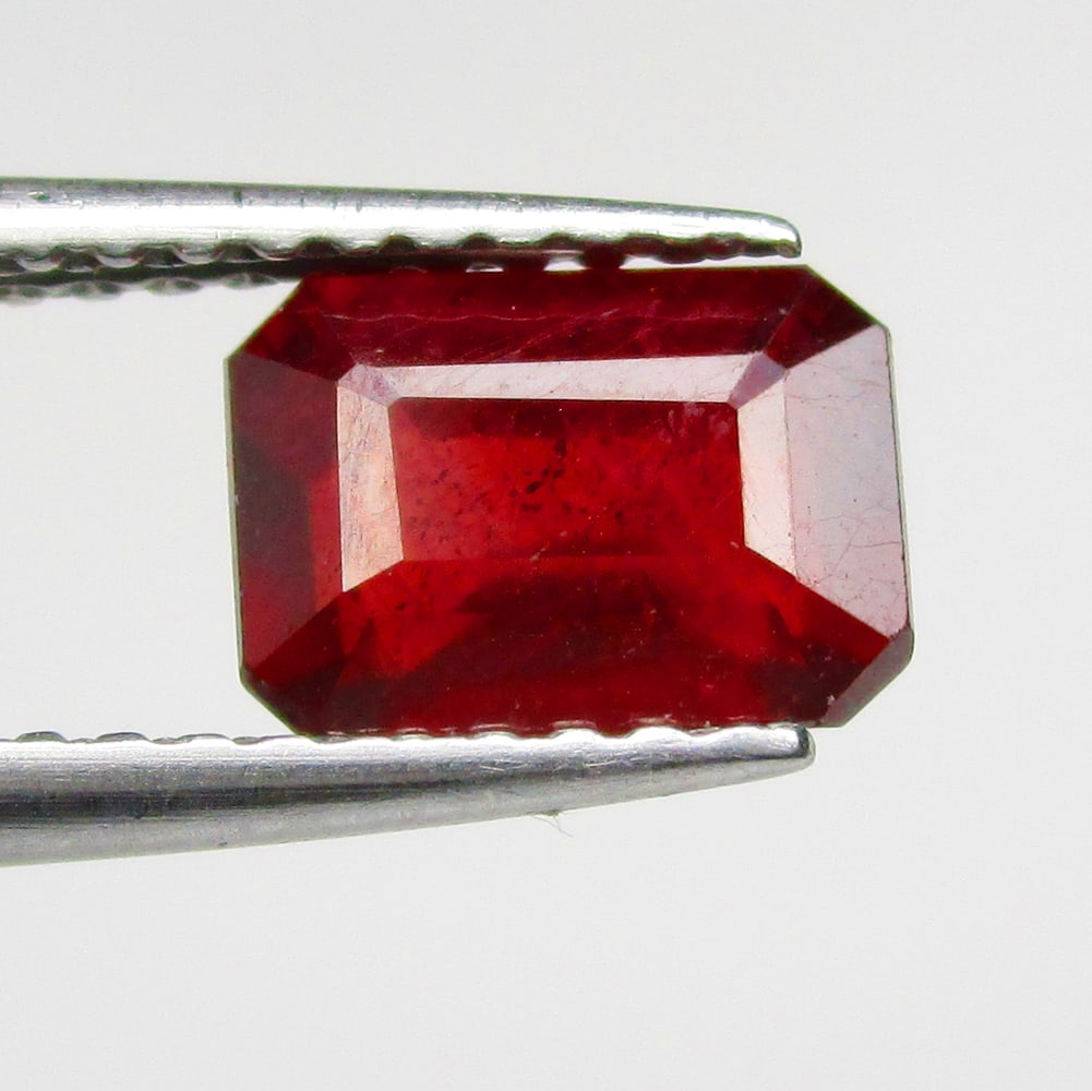 2.06 Ctw Natural Mozambique Red Ruby Emerald Cut (1 of 2)
