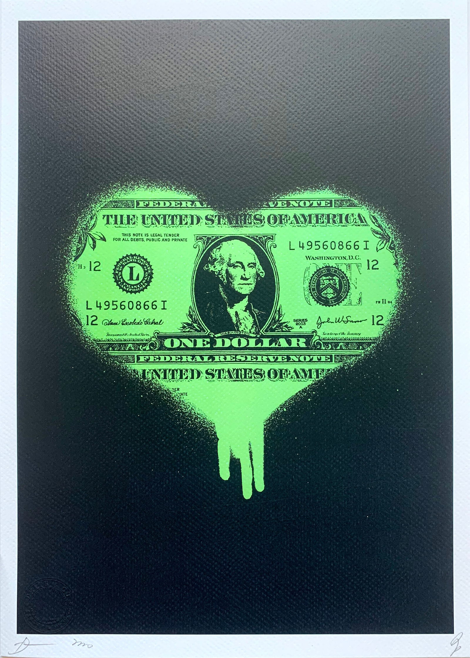 DEATH NYC Dollar bill (1 of 3)