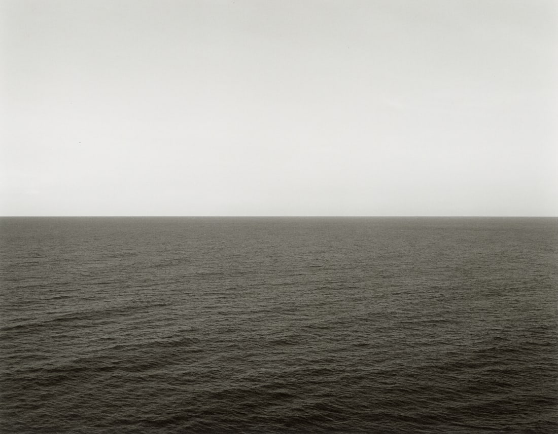 HIROSHI SUGIMOTO - Indian Ocean, Bali, (Neg. #358): Artist: Hiroshi Sugimoto Title: Indian Ocean, Bali, 1991 (Neg. #358) Medium: Photo Litho, 2019, Italy Dimensions: 8.45x6.6" Description: Heat Wax Mounted on 8.5x11" Conservation Board Artist Bio: Hiro