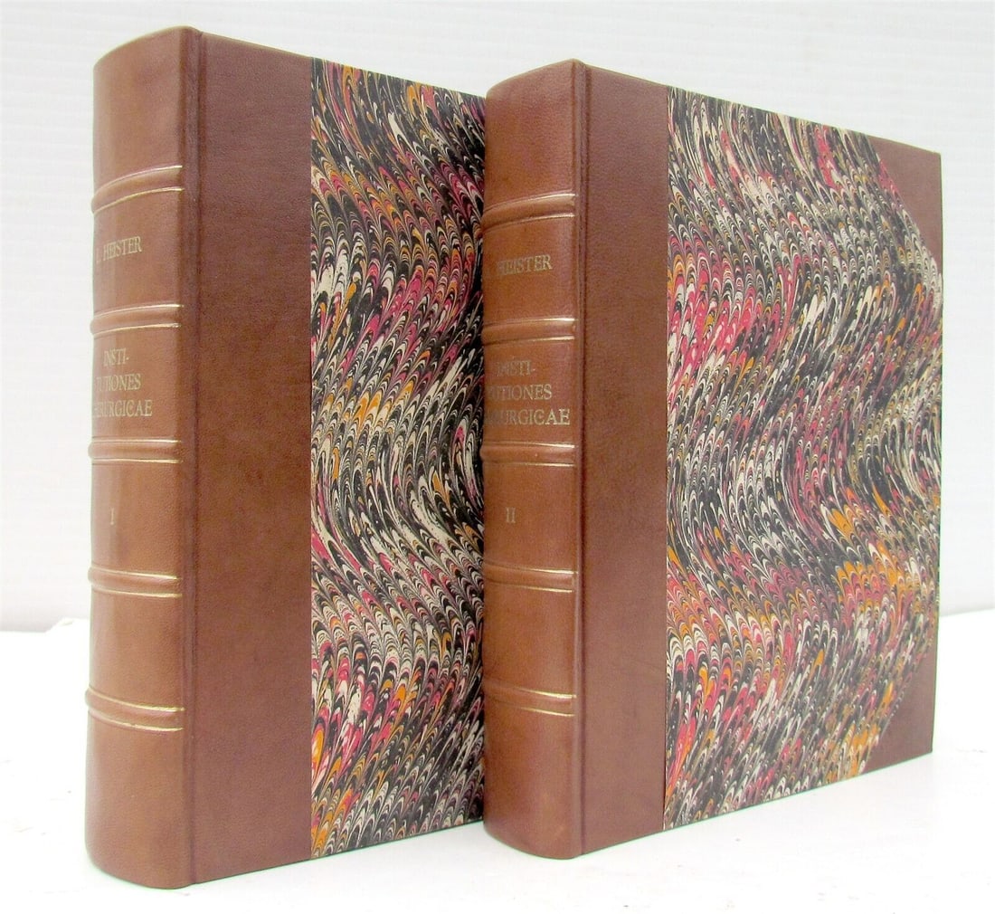 1739 CHIRURGY LORENZ HEISTER ILLUSTRATED 2 v. INSTITUTIONES CHIRURGICAE antique (1 of 20)