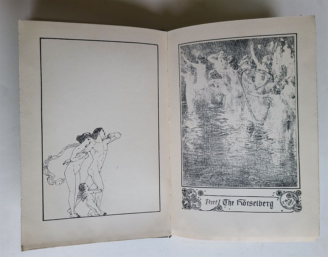 1920 TANNHAUSER DRAMATIC POEM RICHARD WAGNER antique BEAUTIFULLY ILLUSTRATED (1 of 14)