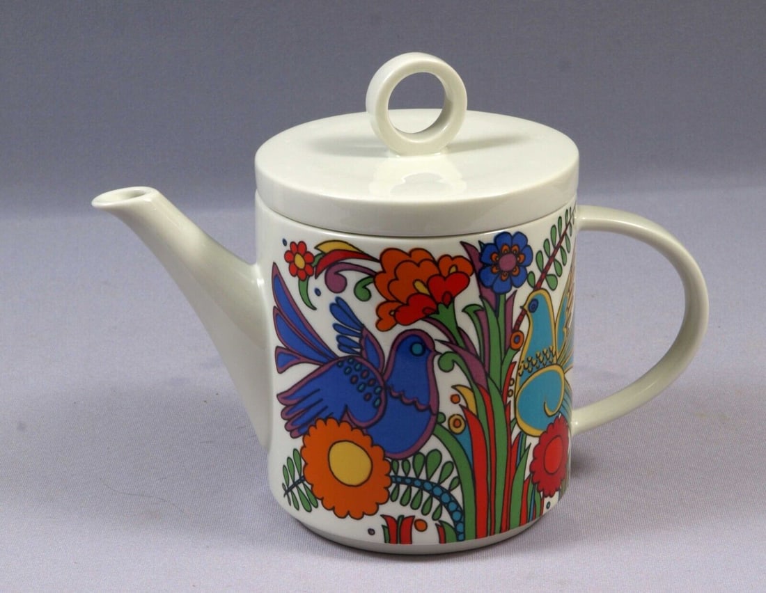 Villeroy & Boch Acapulco Coffee Tea Pot Teapot LARGE Vintage Blue Mark (1 of 4)