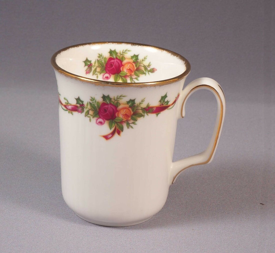 Royal Albert Old Country Roses TALL COFFEE TEA MUG HOLIDAY RIBBONS (1 of 4)