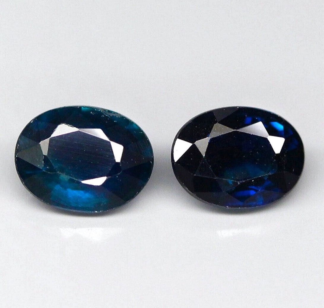 Lot of 2 Natural Unheated Sapphire Oval Cut (1 of 2)