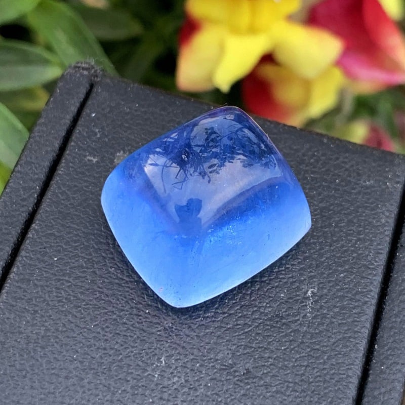 Santa Maria Aquamarine Stone Deep Blue Aquamarine Cabochon, Natural Aquamarine For Jewelry Making, (1 of 7)