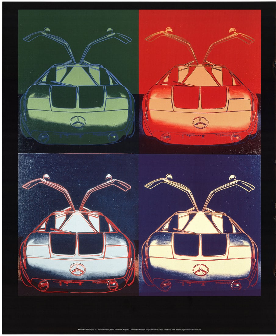 Andy Warhol - Mercedes-Benz Type C111 - Offset Lithograph 23" x 19" (1 of 1)