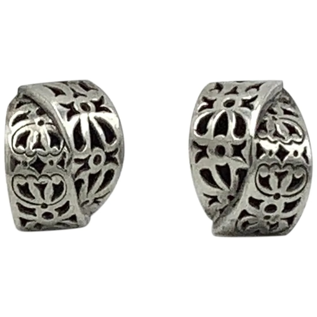 Early JOHN HARDY Sterling Silver Shadowbox Clip Earrings (1 of 10)