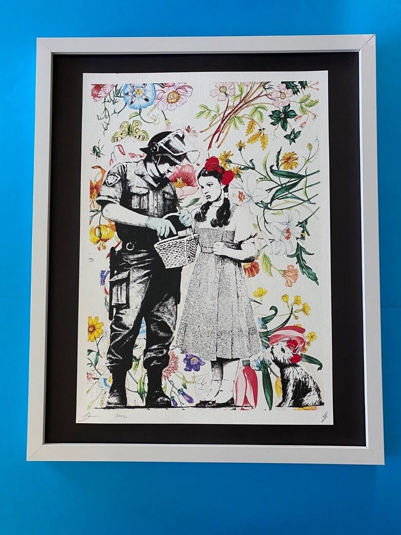Death NYC LG Framed 16x20in Pop Art Original Certified / Banksy Wizard of Oz 1: Title: Death NYC LG Framed 16x20in Pop Art Original Certified / Banksy Wizard of Oz 1 Description: Up for Sale this Beautiful and Scarce Print by Pop Art Graffiti Master Artist Death NYC Hand Signed i