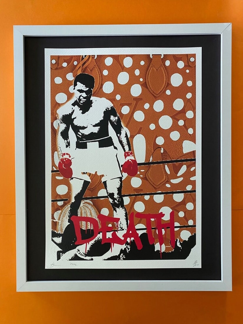 Death NYC LG Framed 16x20in Pop Art Original Certified / Muhammad Ali Knockout 2 (1 of 6)
