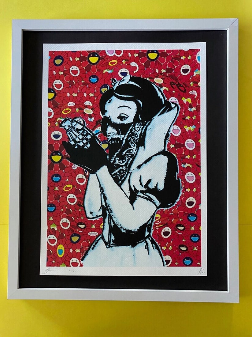 Death NYC LG Framed 16x20in Pop Art Original Certified / Banksy Snow White 2 (1 of 6)