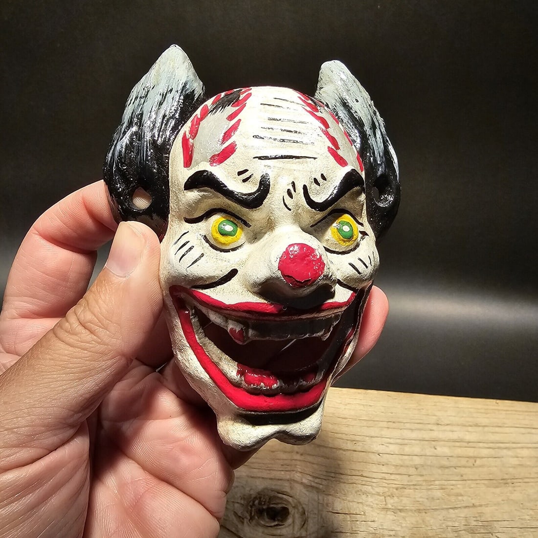 Cast Iron folk art Devil Clown Wall mount Bottle Opener (1 of 17)