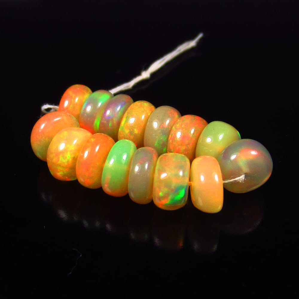 8.10 Ct - Natural Multicolor Opal Beads (1 of 2)