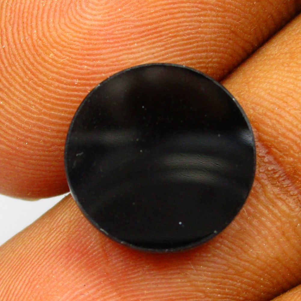 4.13 Ctw Natural Black Onyx Round Cab (1 of 2)