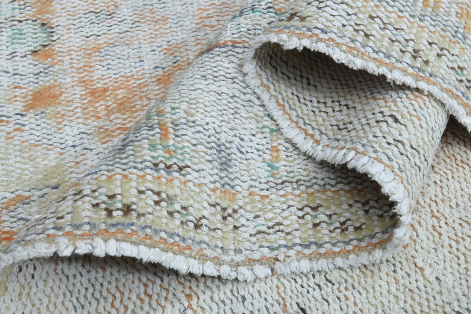 6'1x9'2 ft, Turkish Oushak Handmade Wool Cotton Rug 1970s (1 of 10)