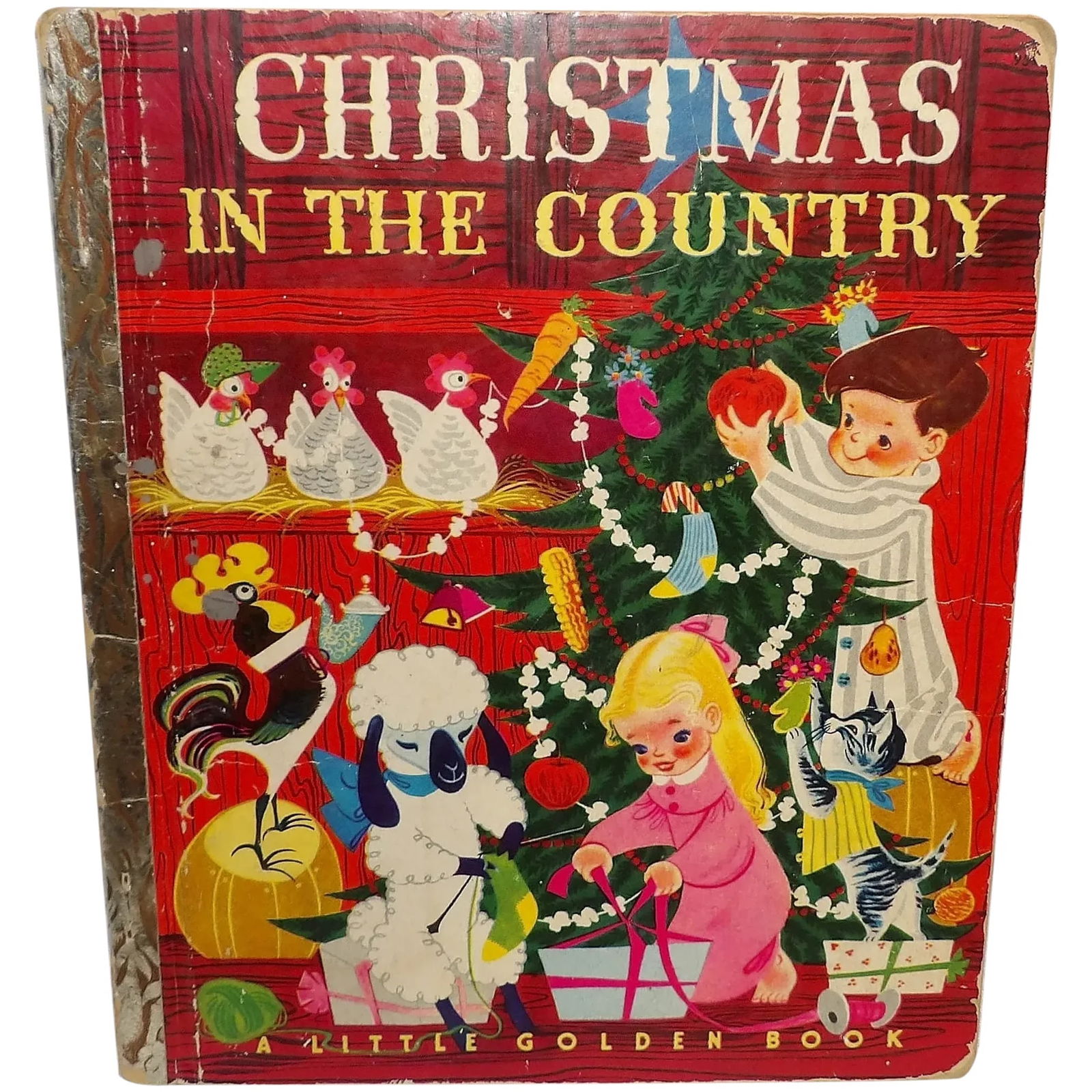 Vintage Little Golden Book Christmas in the Country First Edition by Barbara Collyer and John R. (1 of 15)
