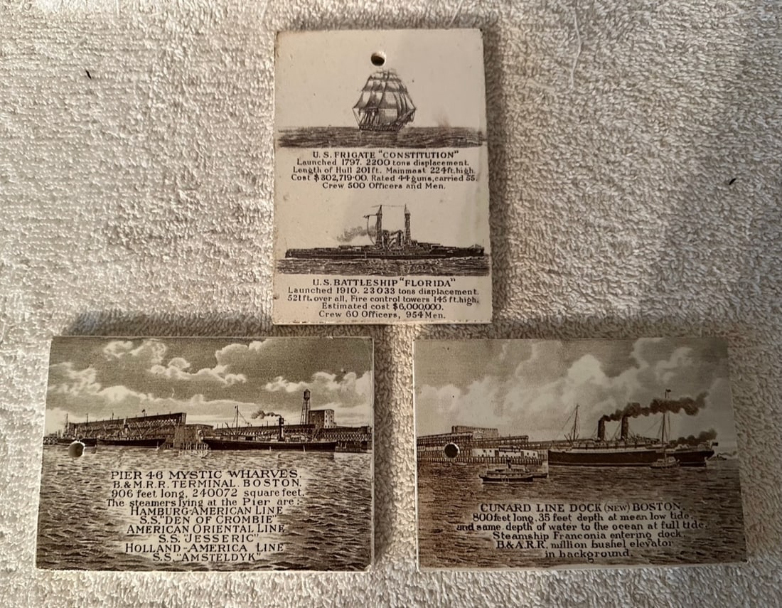 3 Wedgwood Calendar Tiles: Nautical Themes (1 of 5)