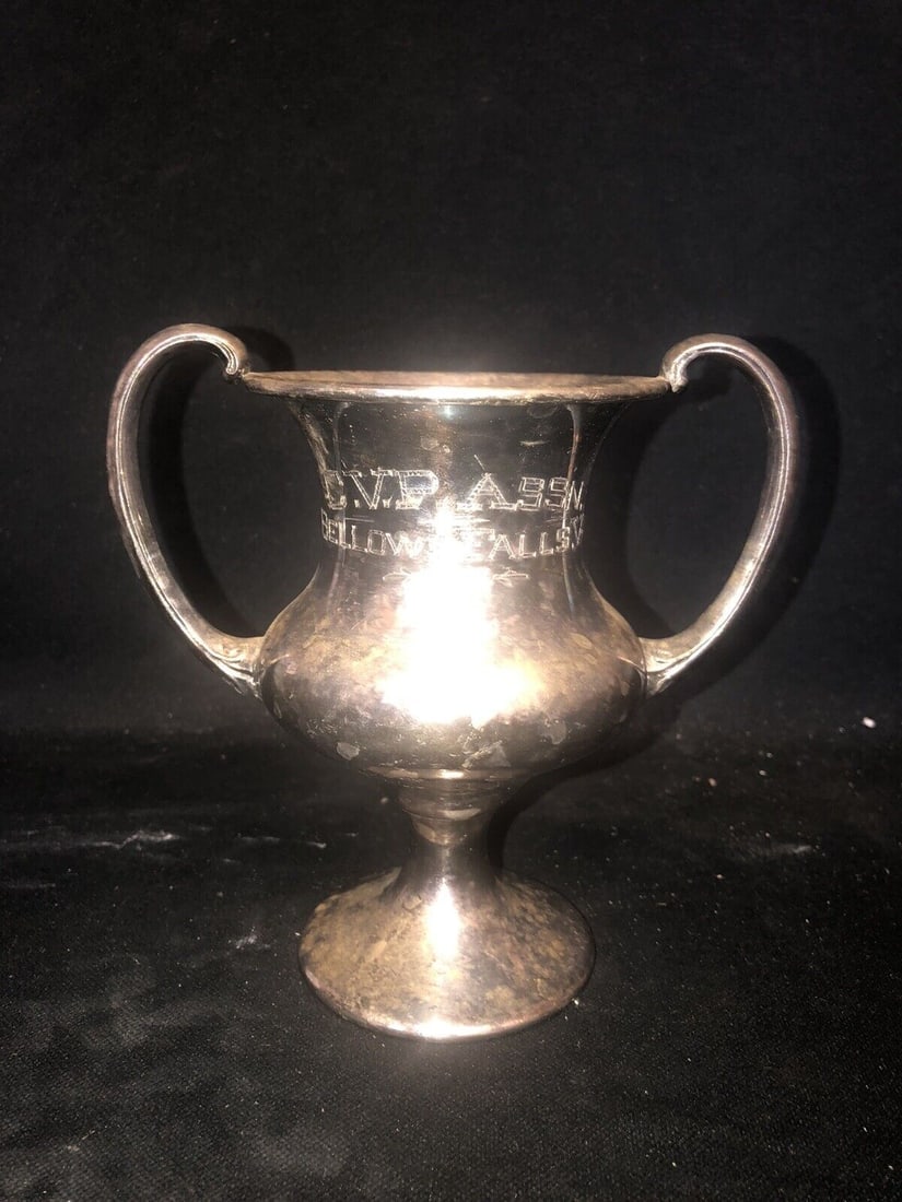 1913 6 1/4” Cvp Association Loving Cup Trophy Bellows Falls Vt (1 of 3)