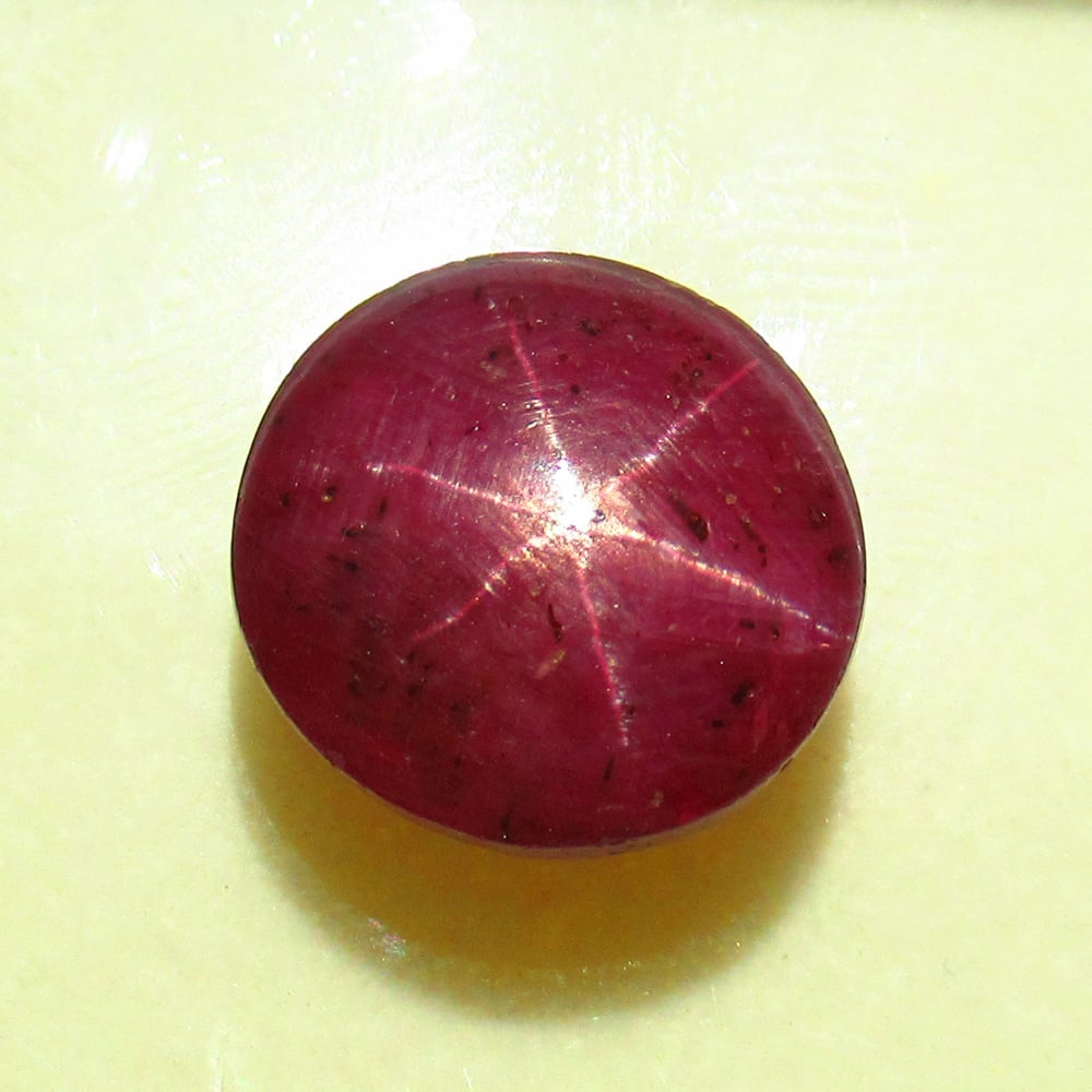18.71 Ctw Natural Deep Red Ruby Star Ruby Round Cabochon (1 of 2)