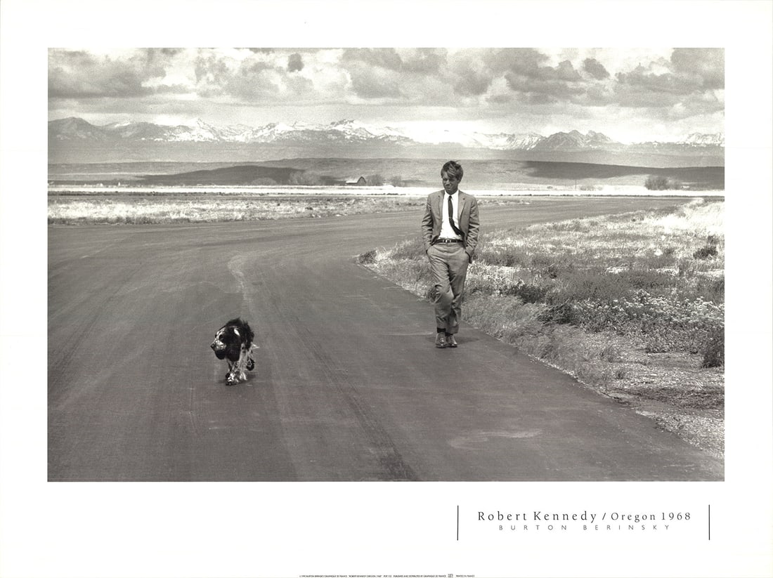 Burton Berinsky - Robert Kennedy - 1990 Offset Lithograph 23.5" x 31.5" (1 of 3)