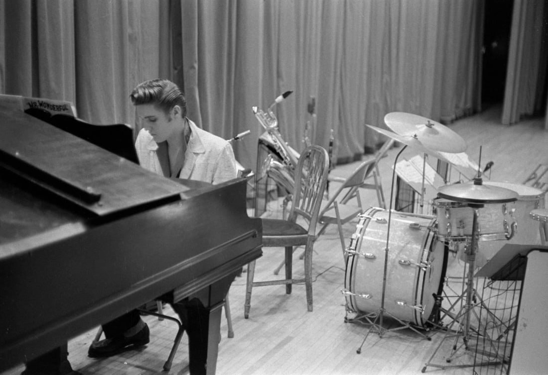 Elvis At The Piano' 1956 Limited Edition silver gelatin print 1956 (1 of 4)