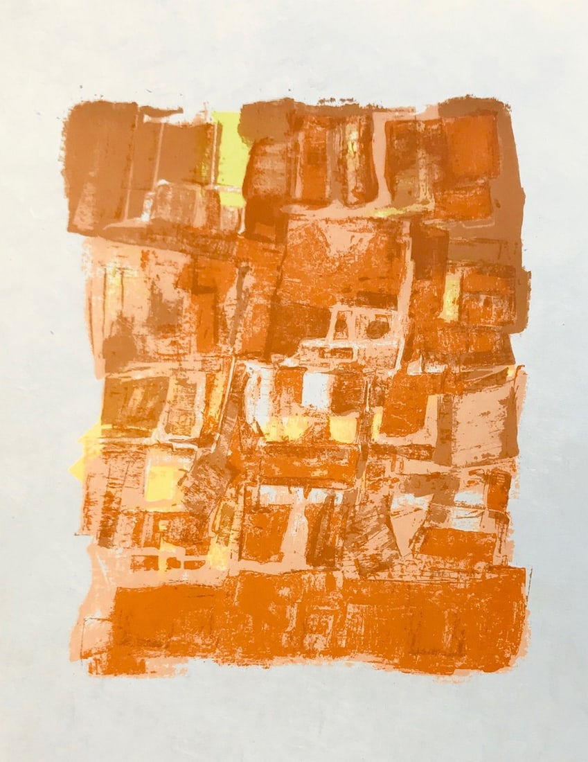 Orlando Pelayo Original Lithograph, untitled 5 (1 of 1)