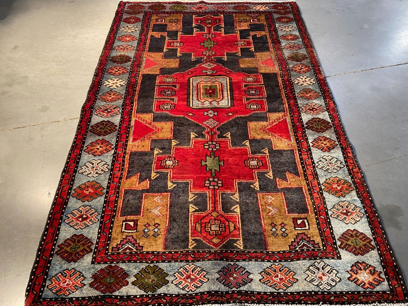 FABULOUS AUTHENTIC PERSIAN RUG 4'.4"X7'.1" (1 of 9)