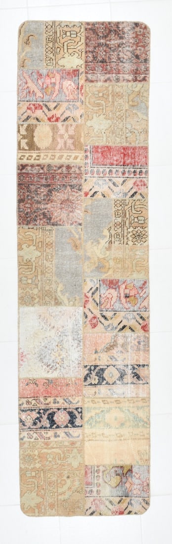 2' x 8' Vintage Turkish Runner Rug - 22578: Title: 2' x 8' Vintage Turkish Runner Rug - 22578 Description: Vintage Turkish Runner Rug Handmade, handwoven with traditional technique. Low pile, soft rug. Rug Condition: Fully cleaned and ready to