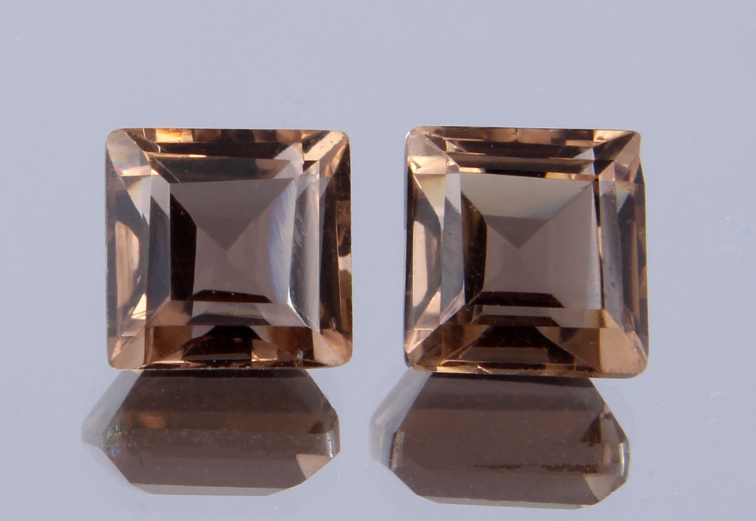 Fabulous " Natural Smoky Quartz " 4.25 Cts Natural Smoky Quartz Pair (1 of 5)