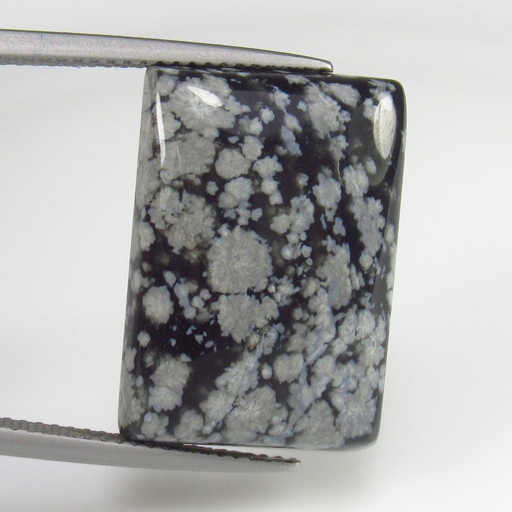 14.26 Ct - Natural Snowflake Jasper: No Reserve! Title: 14.26 Ct - Natural Snowflake Jasper Description: Gemstone Gemstones:Jasper Carat: 14.26 Size/Dimensions: 21.0 x 14.5 x 5.0 mm Additional Info:Pieces : 1 No's / Shape : Octagon Cab /