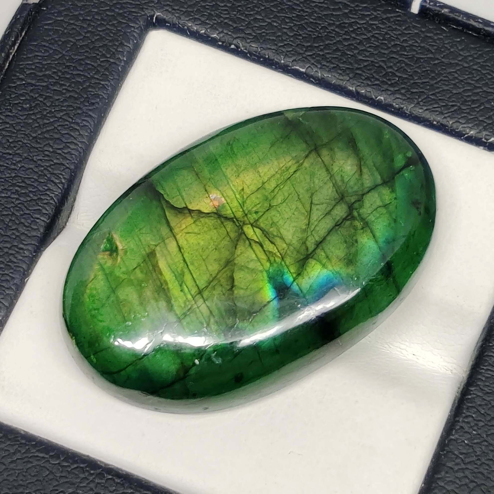 36.50 Ct "Stunning" Green Fire Labradorite (1 of 1)