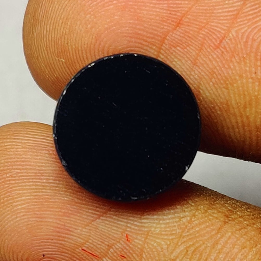 4.52 Ctw Natural Black Onyx Round Cab (1 of 2)