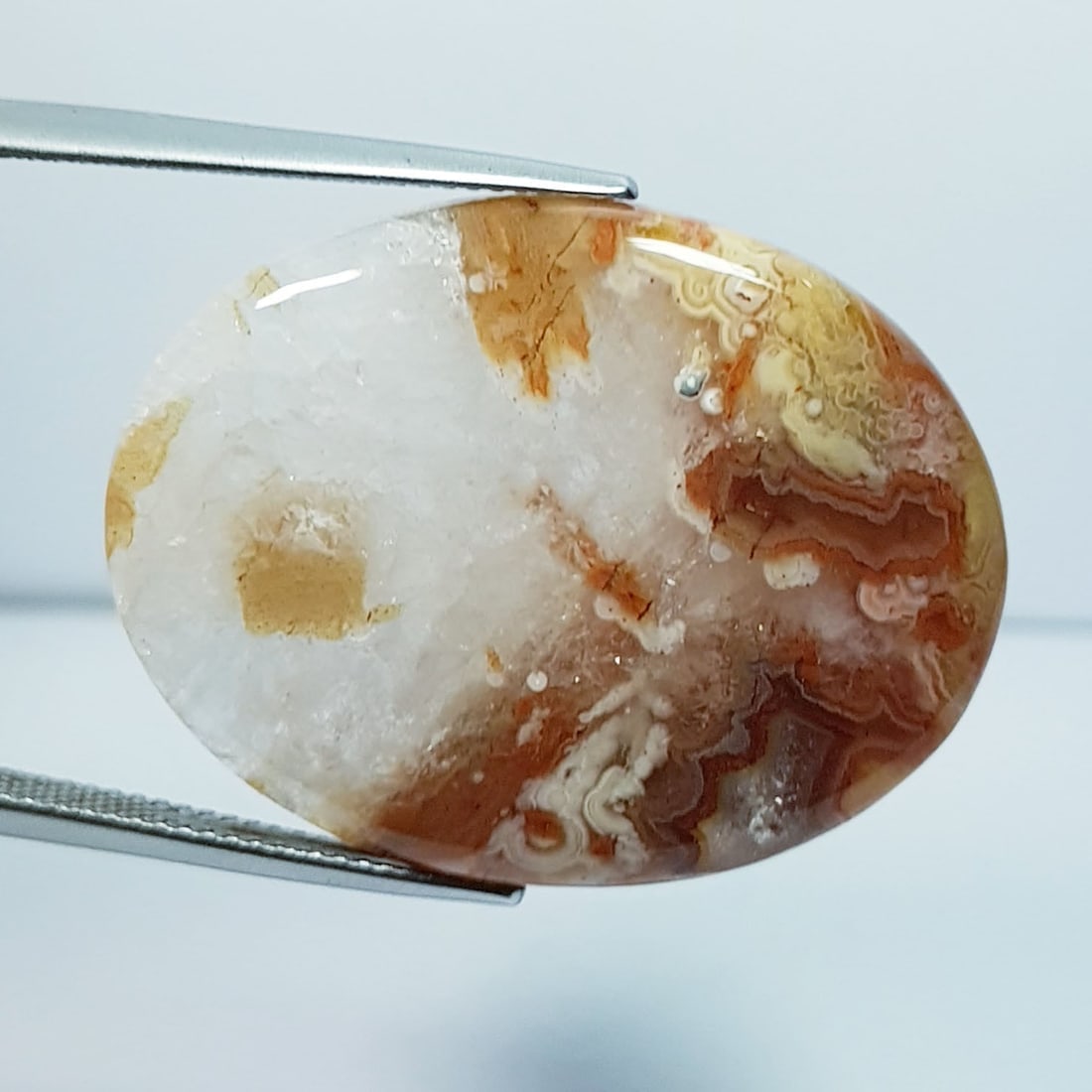 34.05 Ctz Natural Turquoise Jasper: No Reserve! Title: 34.05 Ctz Natural Turquoise Jasper Gemstones: Turquoise Jasper Color/Clarity: Brown / Opaque Carat Weights: 34.05 Size: 32.10 x 24.80 x 5.00 Additional Information: Oval / Brazil Sh