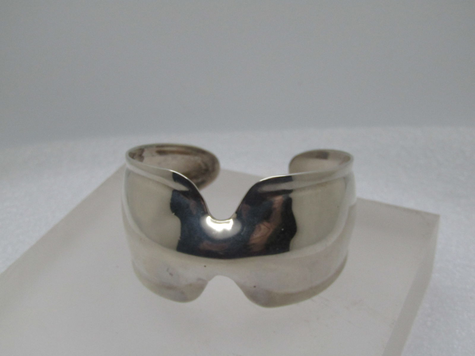 Vintage Sterling Wide Cuff Bracelet, Robert L Morris Studio, 6.75", 1980's (1 of 1)