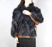 BLUE FOX FUR BOMBER JACKET EU: XL; US: 20