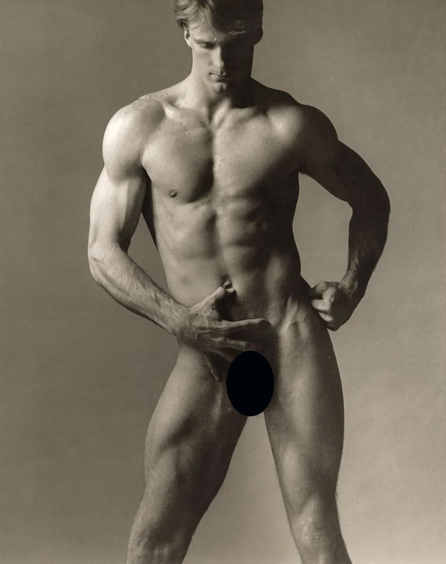 KEN HAAK - Male Figure, 1973: Artist: Ken Haak Title: Male Figure, 1973 Medium: Photo Litho, 1986, USA Dimensions: 9.1x11.5" Description: Heat Wax Mounted on 12x16" Conservation Board Artist Bio: Ken Haak (1923 - 1991) Celebrated