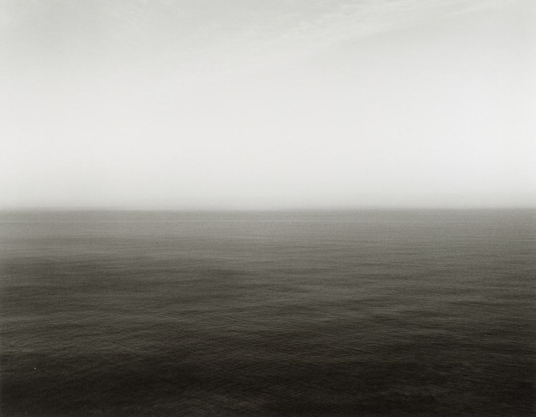 HIROSHI SUGIMOTO - Sea of Japan, Hokkaido, 1986: Artist: Hiroshi Sugimoto Title: Sea of Japan, Hokkaido, 1986 (Neg. #306) Medium: Photo Litho, 2019, Italy Dimensions: 8.45x6.6" Description: Heat Wax Mounted on 8.5x11" Conservation Board Artist Bio: 