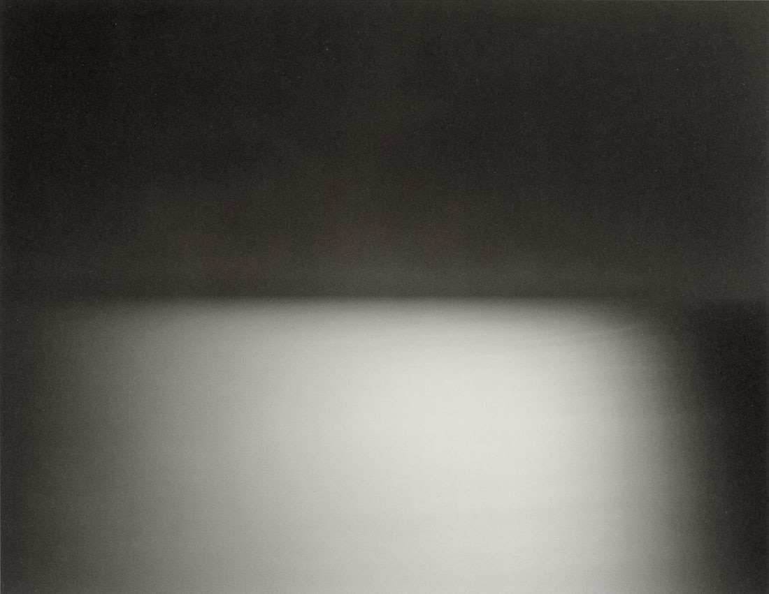 HIROSHI SUGIMOTO - Bass Strait, Table Cape, 1997: Artist: Hiroshi Sugimoto Title: Bass Strait, Table Cape, 1997 Medium: Photo Litho, 2005, Germany Dimensions: 8.5x6.55" Description: Heat Wax Mounted on 11x14" Conservation Board Artist Bio: Hiroshi Su