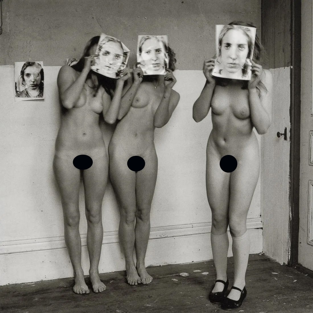 FRANCESCA WOODMAN - Providence, Rhode Island, 1975: Artist: Francesca Woodman Title: Providence, Rhode Island, 1975-78 Medium: Photogravure, 1998, France Dimensions: 5.15x5.15" Description: Heat Wax Mounted on 8.5x11" Conservation Board Artist Bio: Rut