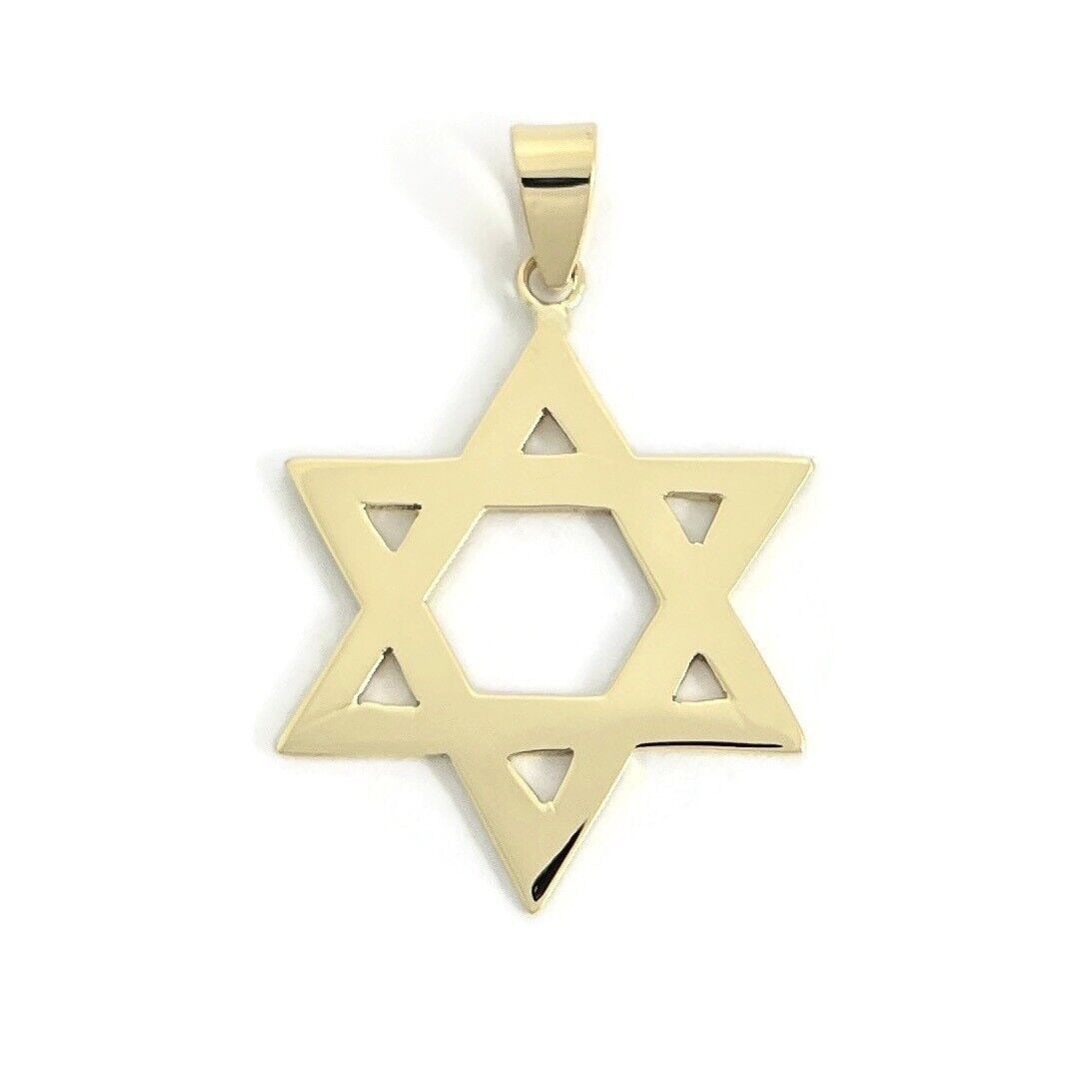 Star of David Jewish Necklace Pendant Charm 18K Yellow Gold, 4.63 Grams (1 of 8)
