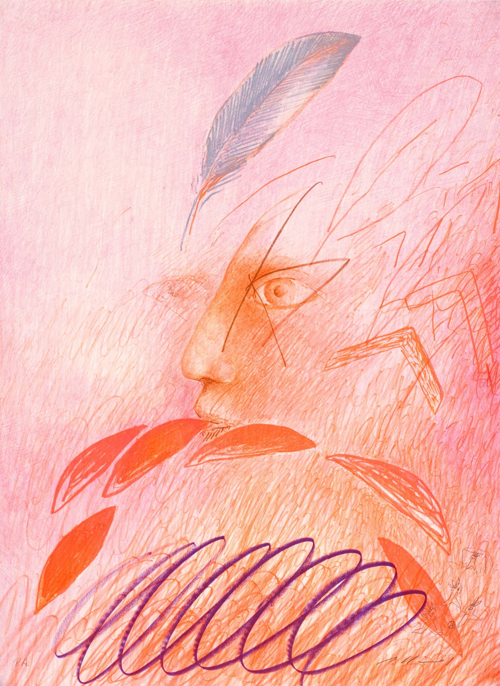 Robert Llimós Spanish lithograph 1977, 30 x 22.1 in.: Lot Title: Robert Llimós Spanish lithograph 1977, 30 x 22.1 in. Artist: Robert Llimós (Spain, 1943) Work Title: Manhatttttan - 1 Date: 1977 Medium: lithograph Overall Size: 30 x 22.1 in. (76